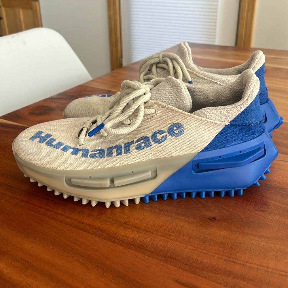 adidas Humanrace Men's Sneakers - Beige and Blue